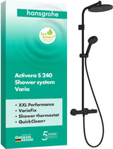 Hansgrohe Activera S Showerpipe 240 1jet EcoSmart mit Ecostat Fine Thermostat, Chrom
