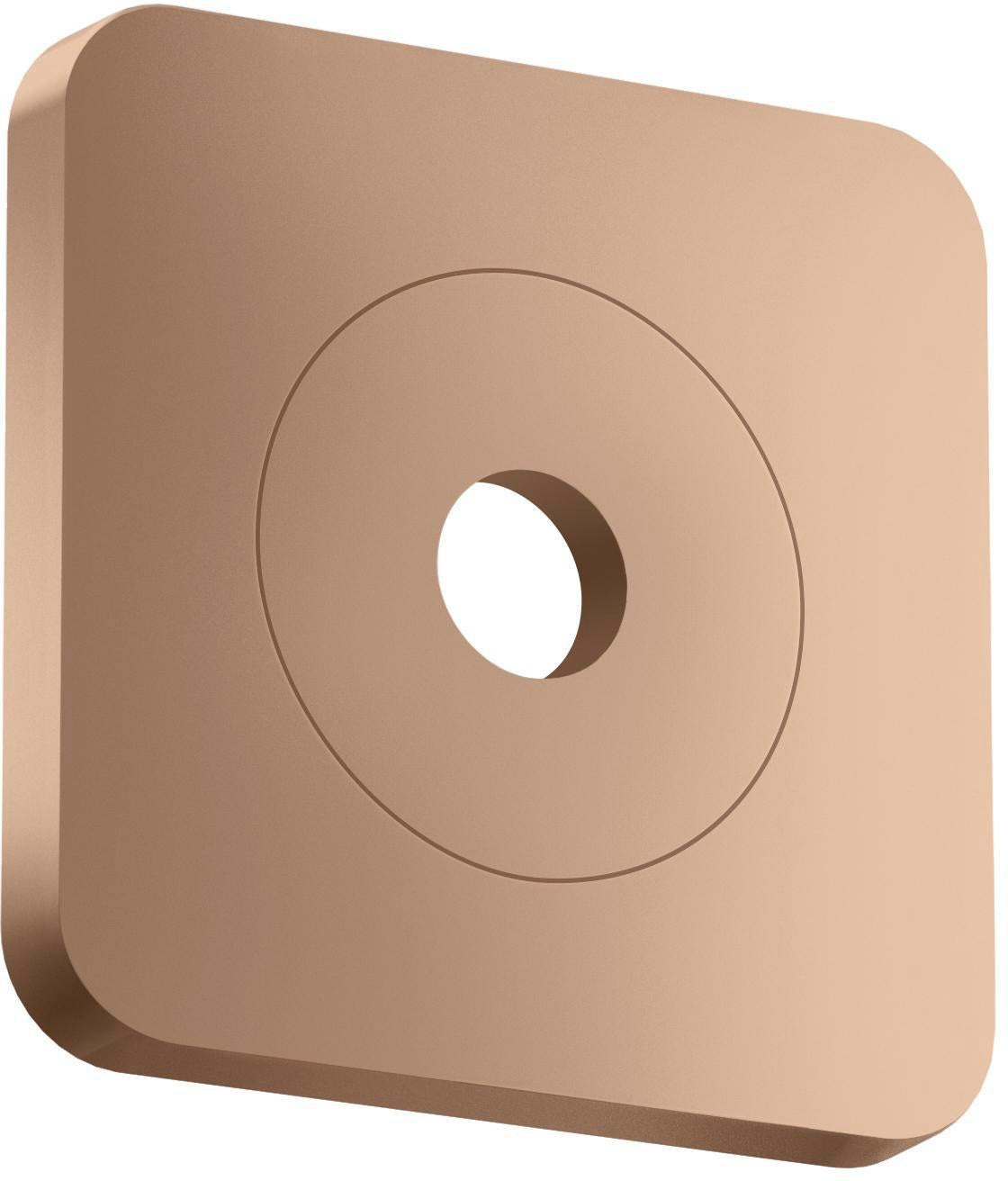 AXOR Citterio C Wandrosette 120x120 mm softsquare Chrom – Hochwertige Metall-Rosette für die Wandmontage