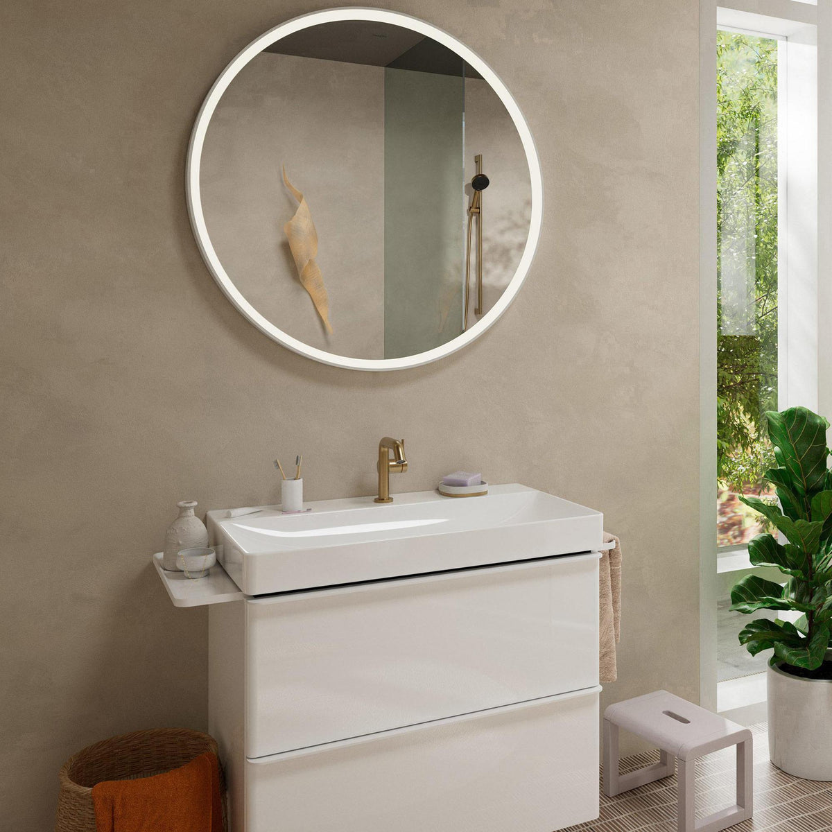 HANSGROHE Tecturis S Einhebel-Waschtischmischer 130 mm Ausladung Push-Open Chrom