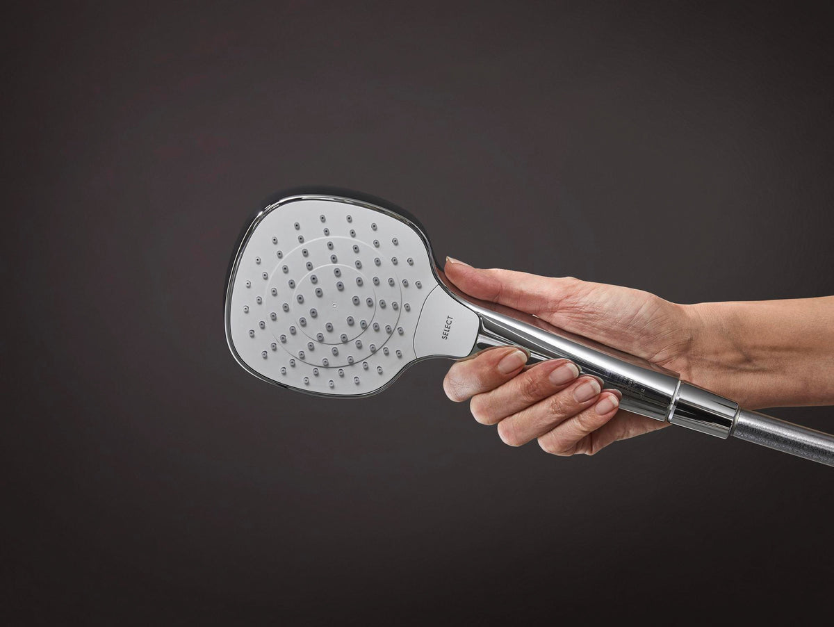 HANSGROHE Handbrause Croma Select E Vario 110 mm weiß/chrom – 3 Strahlarten mit Select-Taste