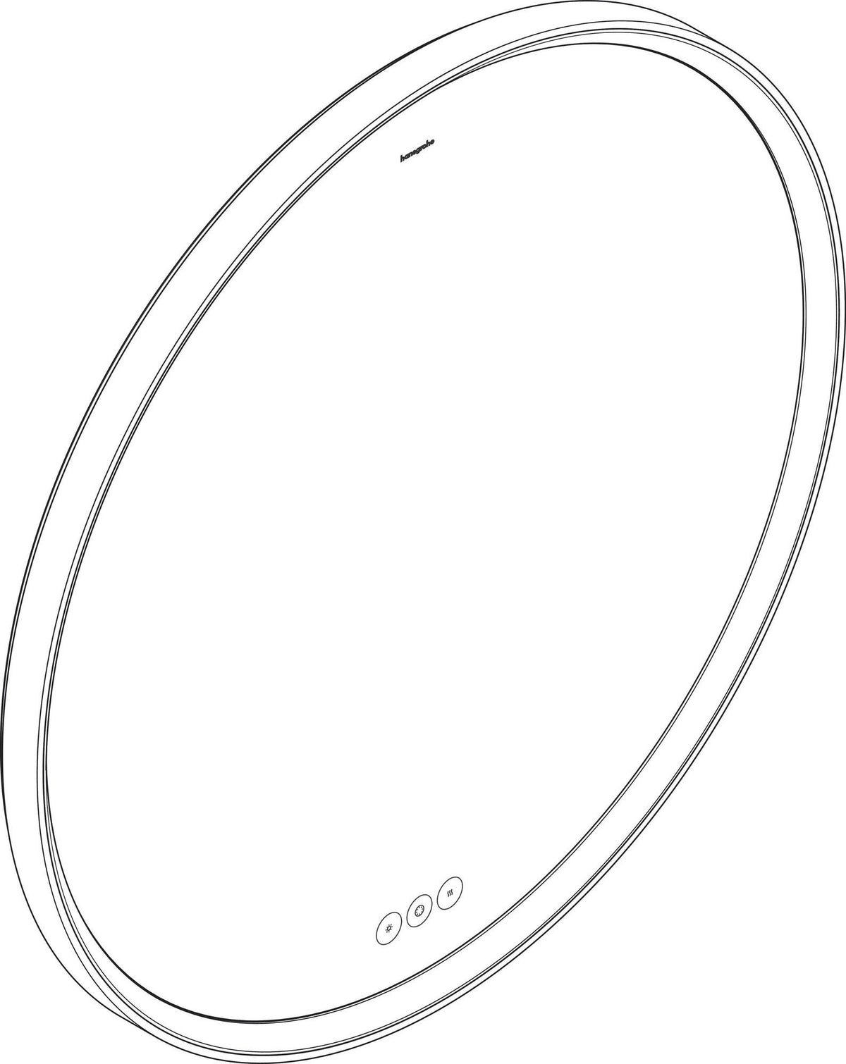 HANSGROHE Spiegel Xarita S 700 mm mit LED-Beleuchtung und kapazitivem Berührungssensor