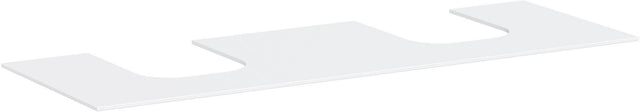 HANSGROHE Xevolos E Konsole 1570 mm mattweiß mit 2 Ausschnitten