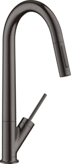 schwarz / brushed black chrome / Platte/Armaturenloch