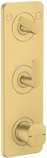 AXOR Citterio C Fertigmontageset Thermostatmodul UP mit Platte Cube cut chrom – 2 Verbraucher