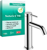 HANSGROHE HG Einhebel-Waschtischmischer Tecturis S ComfortZone 110 mit Zugstange chrom