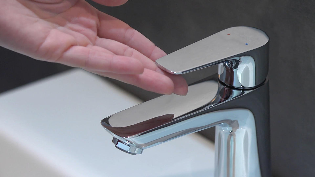 HANSGROHE Talis E Einhebel-Waschtischmischer 110 mit Ablaufgarnitur, chrom – ComfortZone, 5 l/min