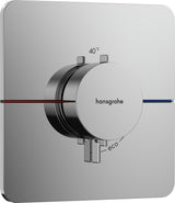 HANSGROHE ShowerSelect Comfort Q UP Fertigmontageset Thermostat Chrom – Temperatur- und Volumensteuerung