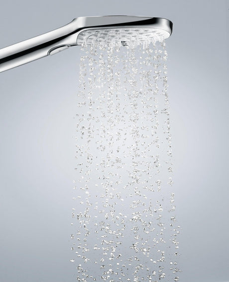 Handbrause RAINDANCE SELECT E 120 3jet von HANSGROHE – 3 Strahlarten, EcoSmart, QuickClean