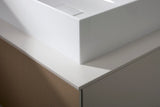 HANSGROHE Waschtischunterschrank Xevolos E 1570 mm mattweiß/eiche dunkel mit PushOpen und SoftClose