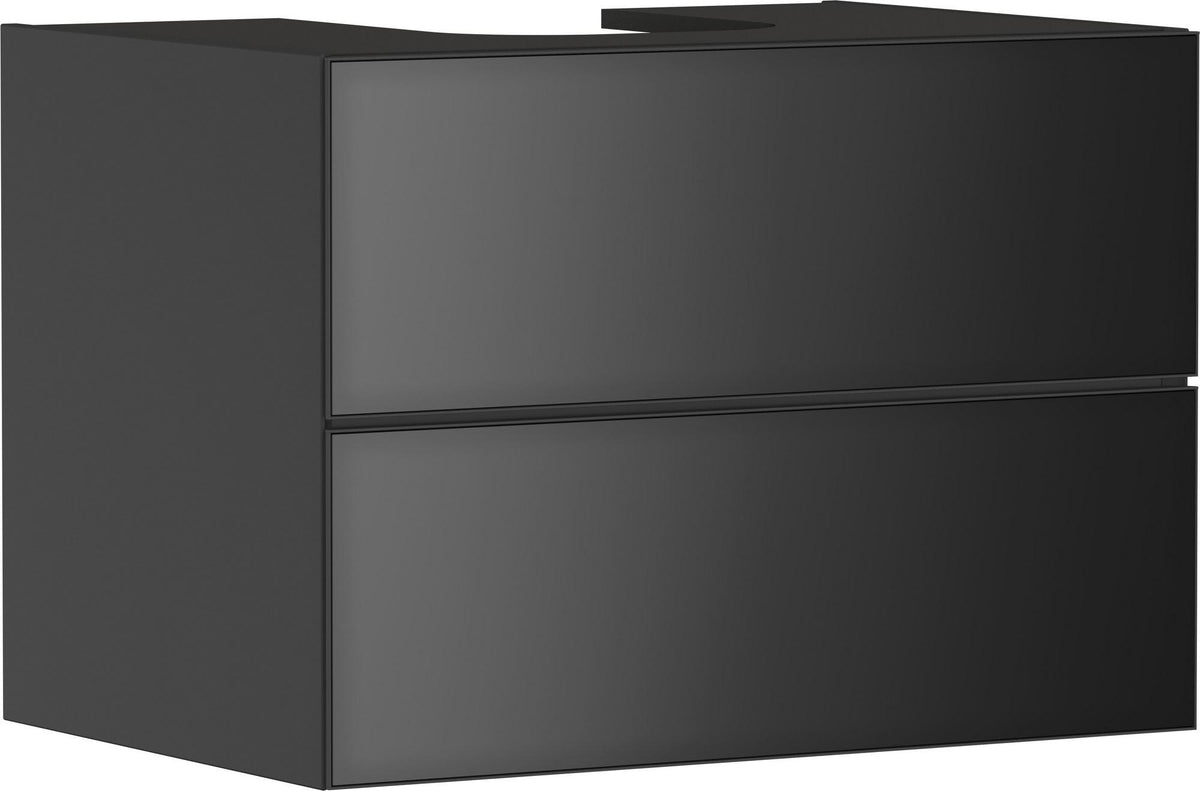 HANSGROHE Xevolos E Waschtischunterschrank 780 mm eiche dunkel mattweiß grifflos