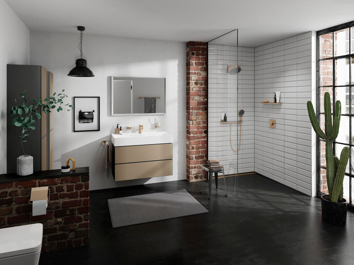 Hansgrohe Rainfinity Porter 500 Schlauchanschluss chrom mit Ablage L und Brausehalter