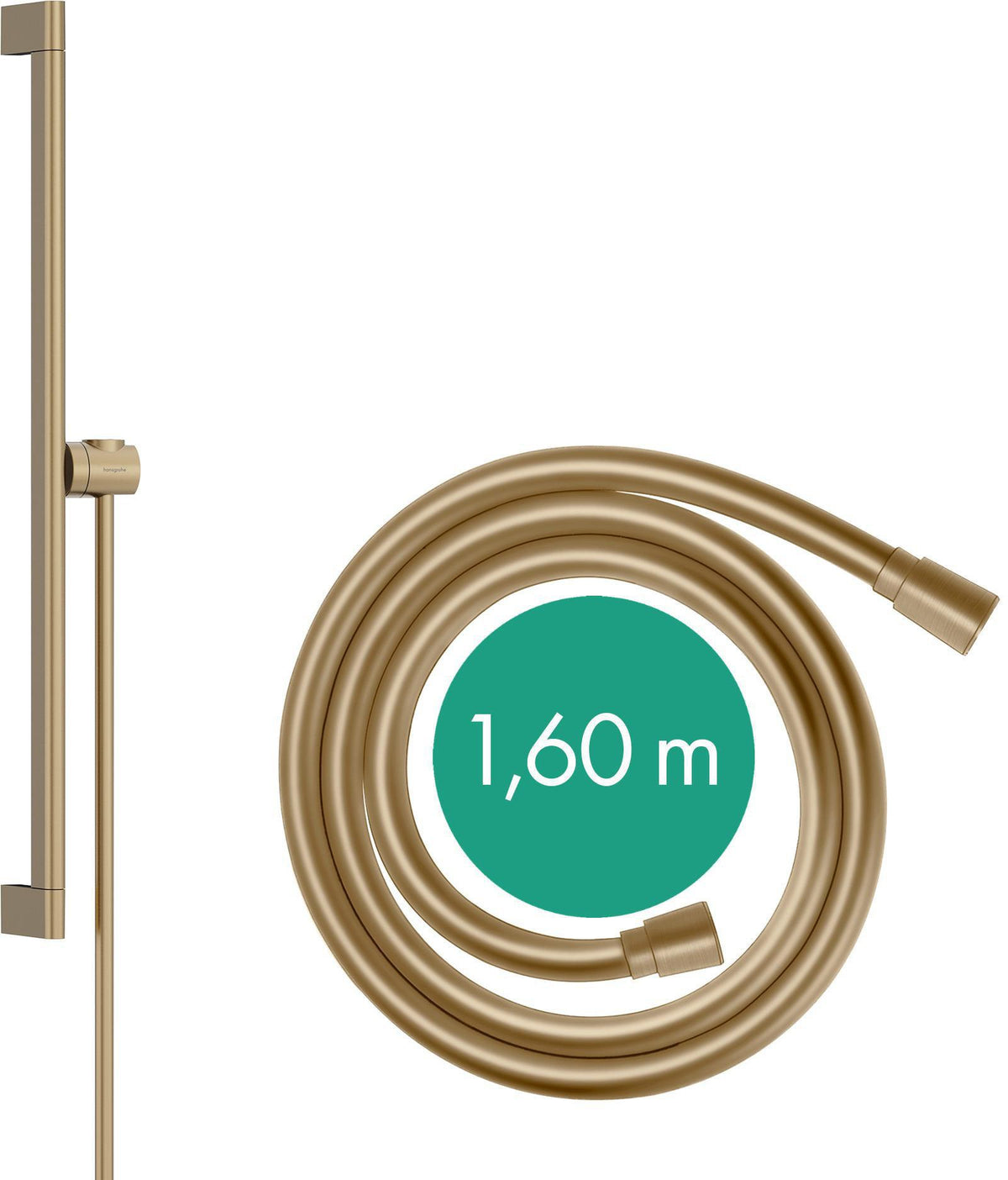 HANSGROHE Brausestange Unica S Puro 663 mm Easy Slide Chrom mit Brauseschlauch