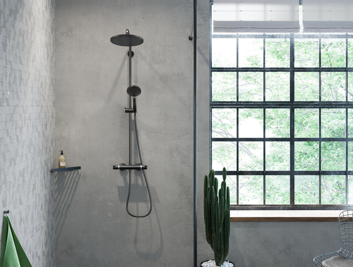 HANSGROHE Showerpipe Croma Select S 280 EcoSmart mit Raindance Handbrause – Bronze