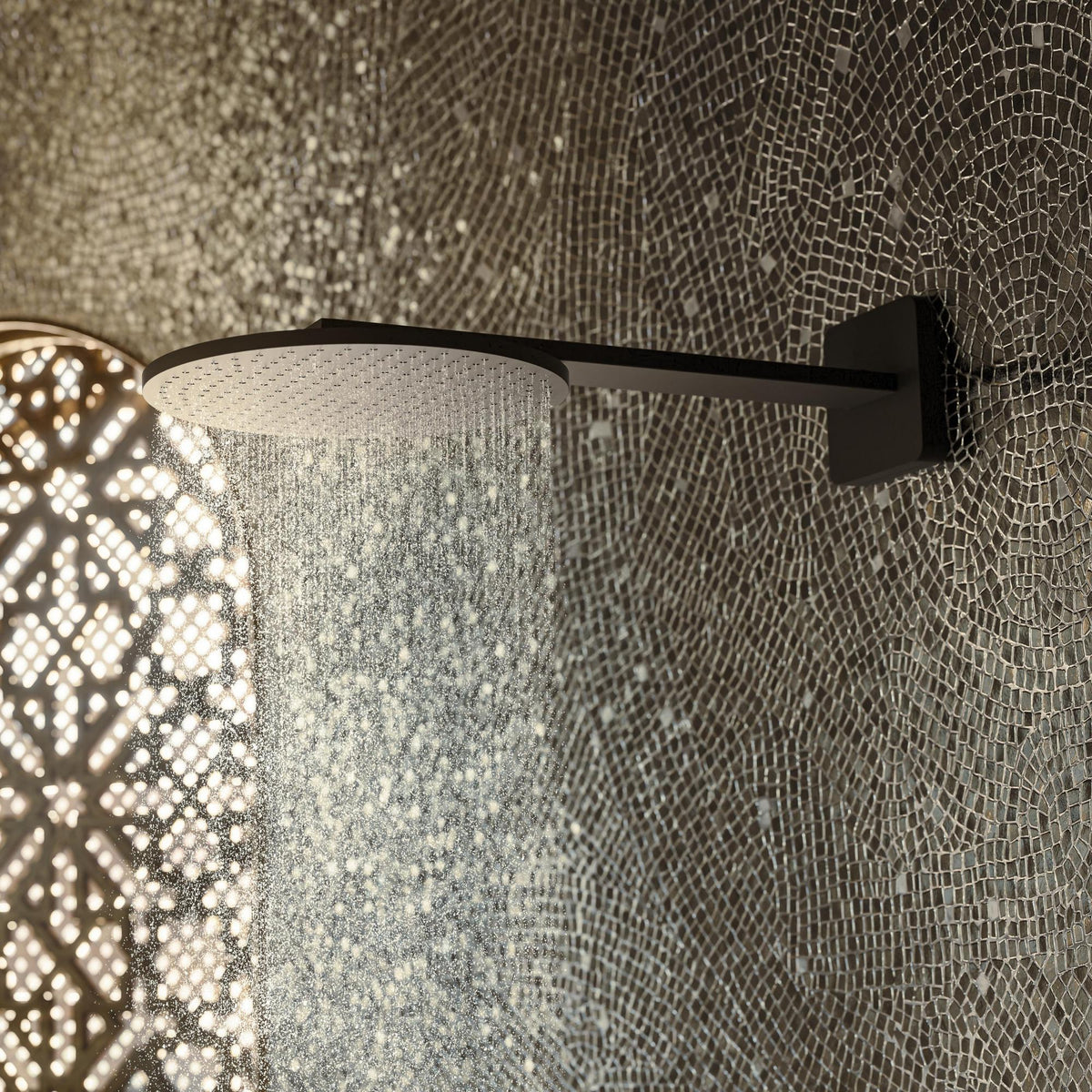 AXOR Rosette softsquare für ShowerSolution Duschsysteme in Chrom – Hansgrohe Ersatzteil