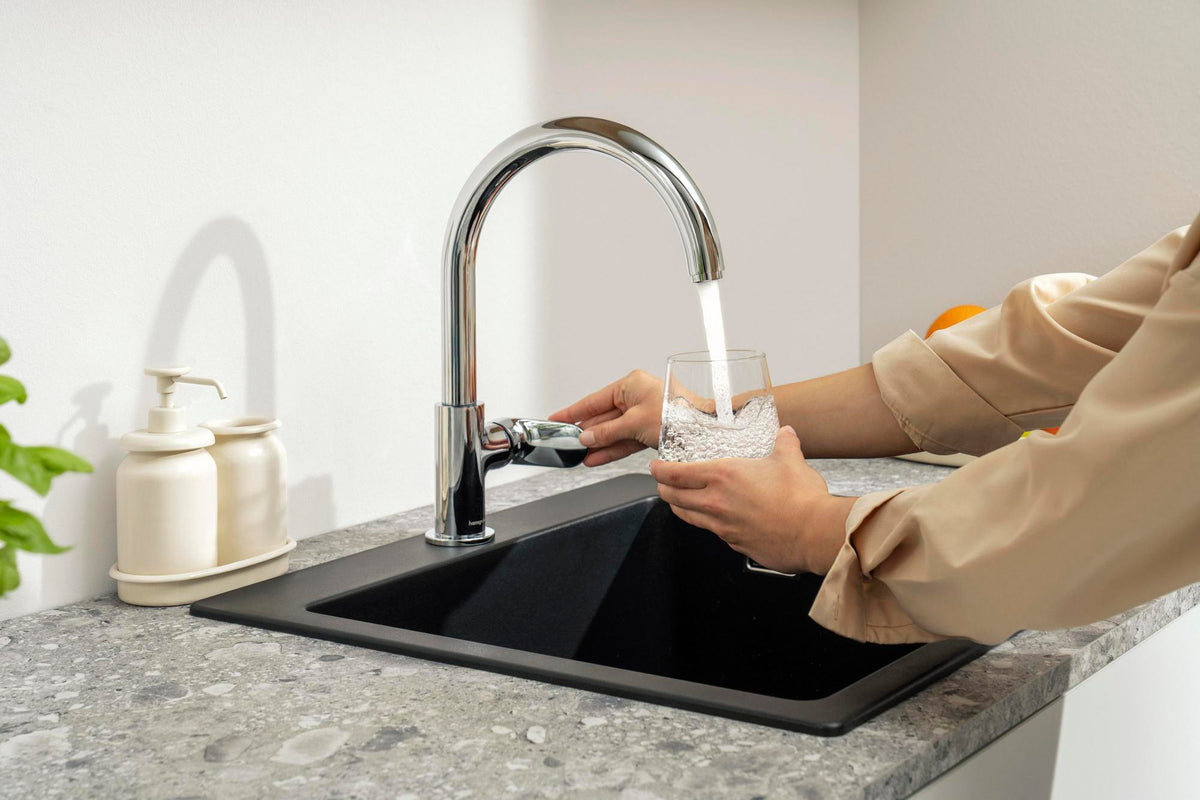 HANSGROHE HG EHM-Spültischmischer VERNIS Blend 260 M35, 1jet chrom – ComfortZone 210, schwenkbar