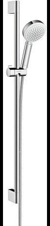HANSGROHE Brauseset Crometta 100 Vario mit Unica´Croma Stange 650 mm Weiß/Chrom