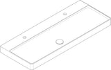 HANSGROHE Xelu Q Aufsatzwaschtisch 1200x480mm weiß SmartClean 2 Hahnlöcher