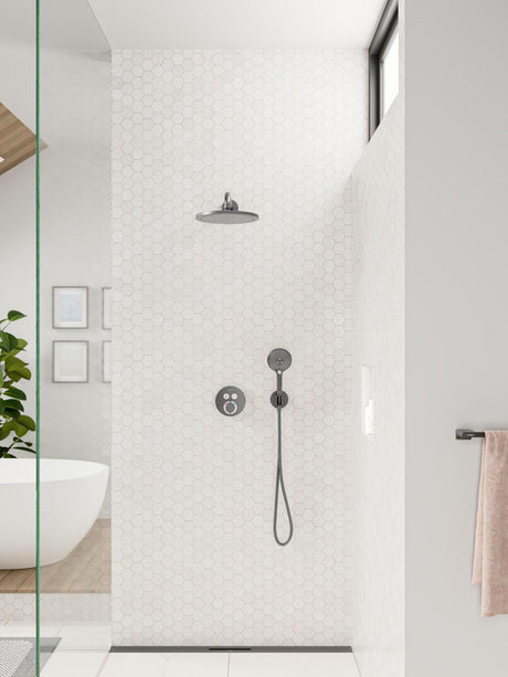 Hansgrohe HG Kopfbrause Croma 280 Air 1Jet DN15 Chrom – 280 mm, RainAir, Decken-/Wandmontage