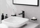 HANSGROHE AddStoris Glashalter Wandmontage Chrom – Mattglas Zahnputzbecher-Halter mit verdeckter Befestigung