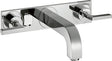 AXOR CITTERIO 3-Loch-Waschtischarmatur DN 15 mit 226 mm Auslauf und Hebelgriffen in Chrom