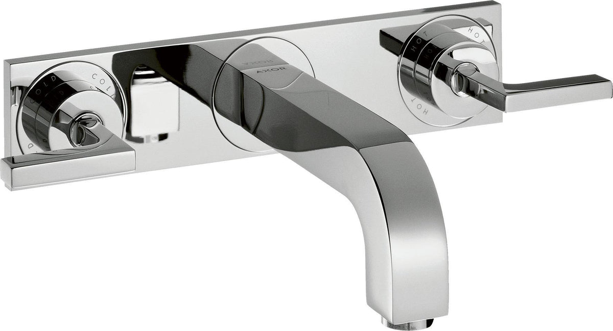 AXOR CITTERIO 3-Loch-Waschtischarmatur DN 15 mit 226 mm Auslauf und Hebelgriffen in Chrom