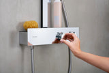 Hansgrohe Rainfinity 350 Showerpipe mit Kopfbrause 360 mm – Chrom, Thermostat, PowderRain