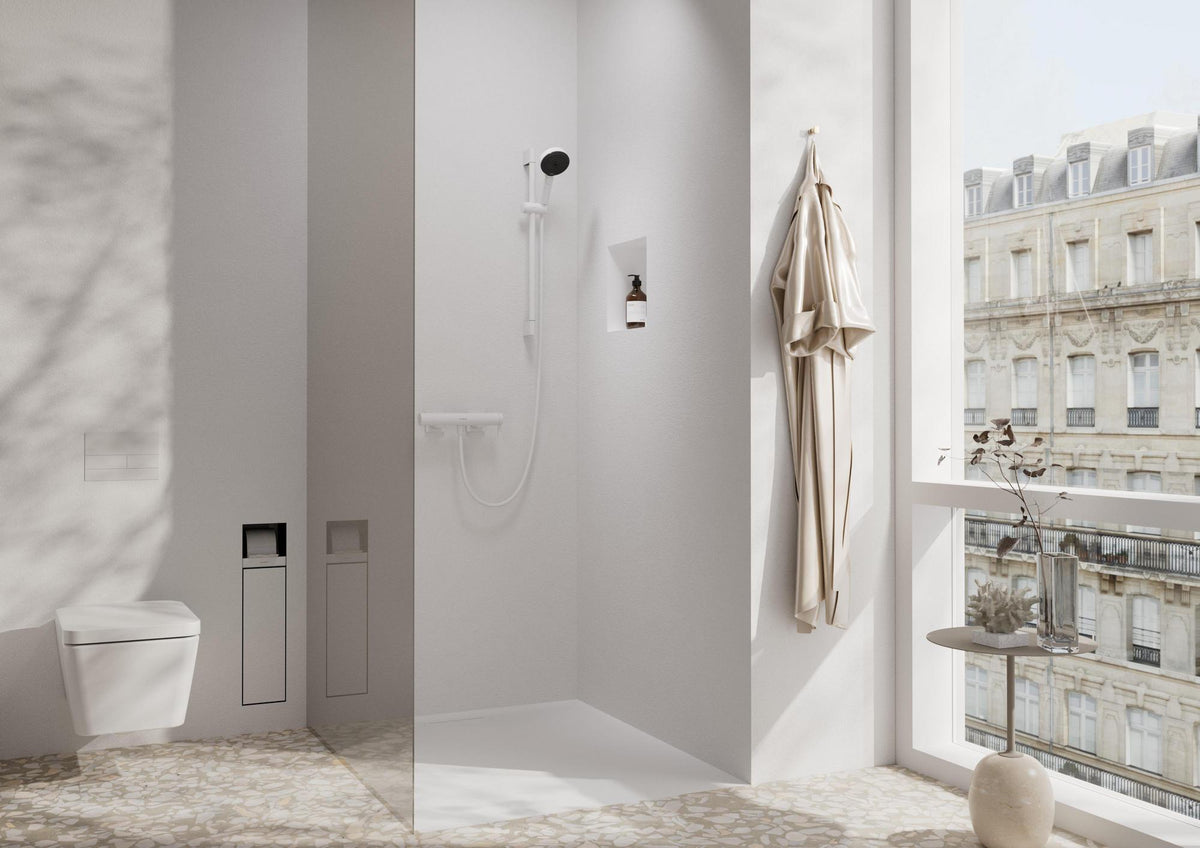 HANSGROHE Tecturis E Einhebel-Brausemischer Aufputz chrom – Temperaturbegrenzung, DN15