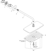 Hansgrohe Raindance E 360 Air Kopfbrause mit Brausearm 390 mm, chrom, 1jet, DN15