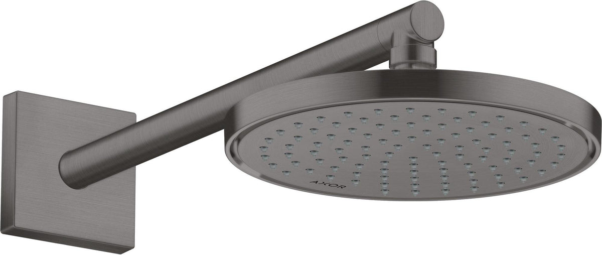 AXOR Brausearm 390 mm DN 15 eckig brushed nickel – Wandmontage