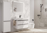 HANSGROHE Waschtischunterschrank Xelu Q 780 mm weiß hochglanz mit SoftClose und Inneneinteilung