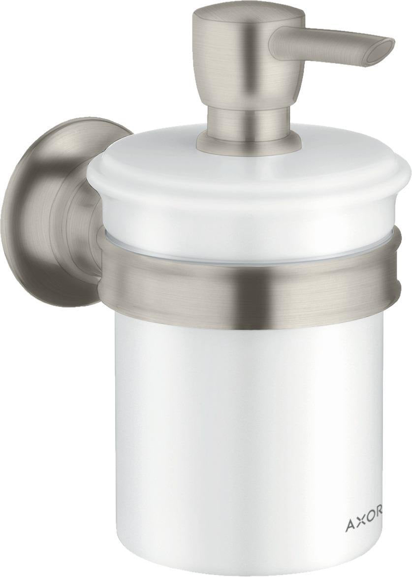 AXOR MONTREUX Lotionspender Wandmontage – 300 ml Porzellan-Behälter, verchromt