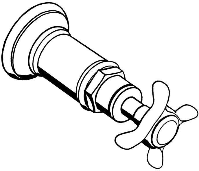 AXOR MONTREUX Abstellventil DN15/DN20 Unterputz chrom – Einbauabsperrventil