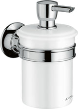 AXOR MONTREUX Lotionspender Wandmontage – 300 ml Porzellan-Behälter, verchromt