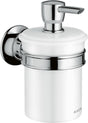 AXOR MONTREUX Lotionspender Wandmontage – 300 ml Porzellan-Behälter, verchromt