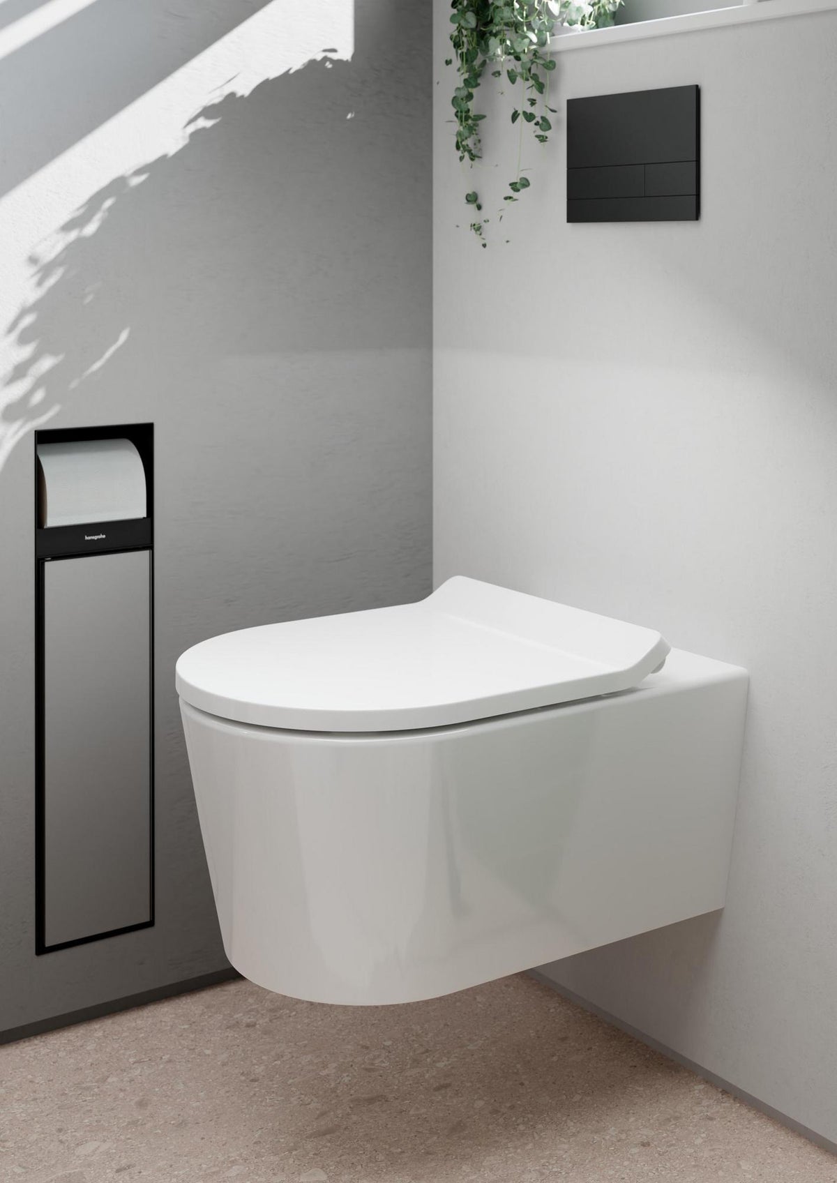 HANSGROHE EluPura S Wand-WC Set weiß mit HygienEffect, spülrandlos & SoftClose