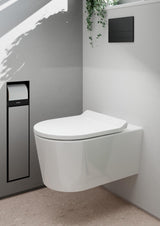 HANSGROHE EluPura S Wand-WC Set weiß mit HygienEffect, spülrandlos & SoftClose