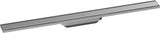 HANSGROHE RainDrain Original Duschrinne Fertigset 1200 mm – rahmenloses Design, Edelstahl gebürstet
