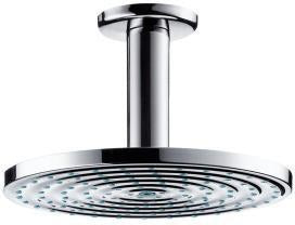 Hansgrohe Raindance S 180 Air Kopfbrause mit Deckenanschluss 100 mm – Chrom, 1 Strahl, EcoSmart