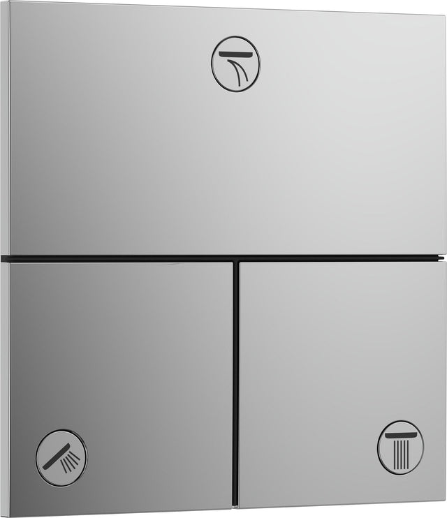HANSGROHE ShowerSelect Comfort E Absperrventil UP Chrom für 3 Verbraucher