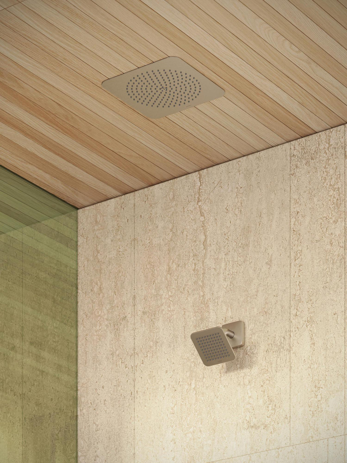 AXOR Citterio C Kopfbrause 120x120 mm 1jet mit Brausearm – PowderRain Strahl