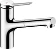 HANSGROHE Zesis M33 ComfortZone 150 Einhebel-Küchenmischer mit Ausziehbrause, 2 Strahlarten, Chrom