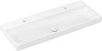 HANSGROHE Xelu Q Aufsatzwaschtisch 1200x480mm weiß SmartClean 2 Hahnlöcher