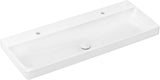 HANSGROHE Xelu Q Aufsatzwaschtisch 1200x480mm weiß SmartClean 2 Hahnlöcher