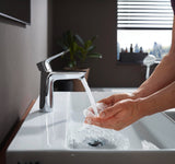 HANSGROHE Talis E Einhebel-Waschtischmischer 110 mit Ablaufgarnitur, chrom – ComfortZone, 5 l/min