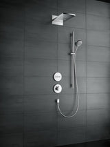 HANSGROHE Raindance Select S 120 Brauseset mit Unica Comfort Stange, 3 Strahlarten, Chrom