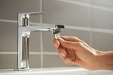 HANSGROHE Rebris E 110 Einhebel-Waschtischmischer mit Zugstangen-Ablaufgarnitur, chrom