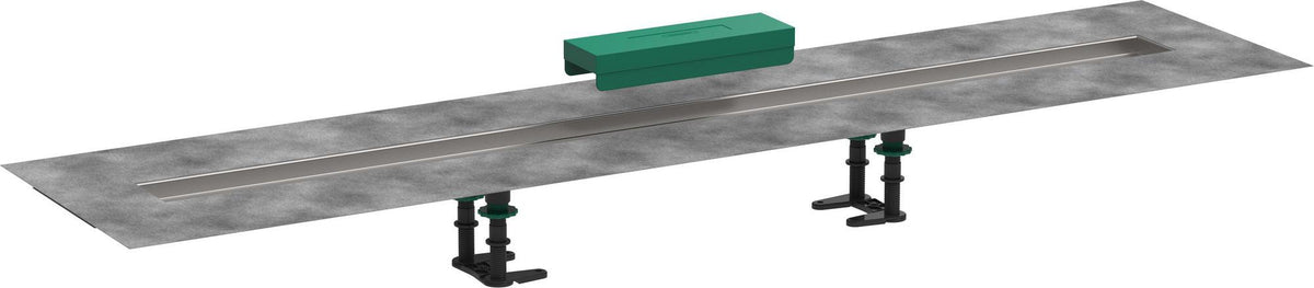 HANSGROHE Installationsset uBox universal für Duschrinnen Fertigsets 600 mm – vormontiertes Dichtvlies & Stellfüße