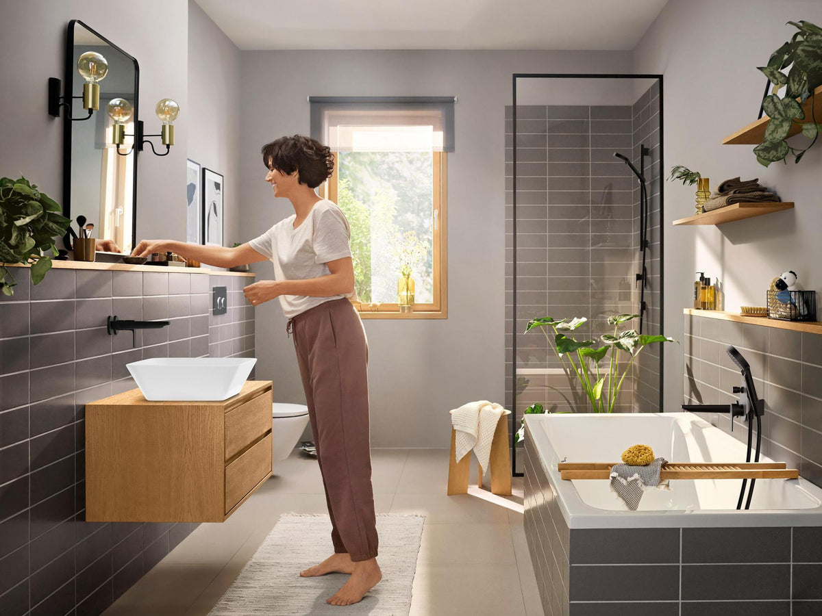 HANSGROHE Rebris E 2-Loch Einhebel-Waschtischmischer Unterputz, chrom, Wandmontage