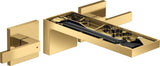 AXOR MYEDITION 3-Loch-Waschtischmischer mit Push-Open Ablaufgarnitur in Chrom