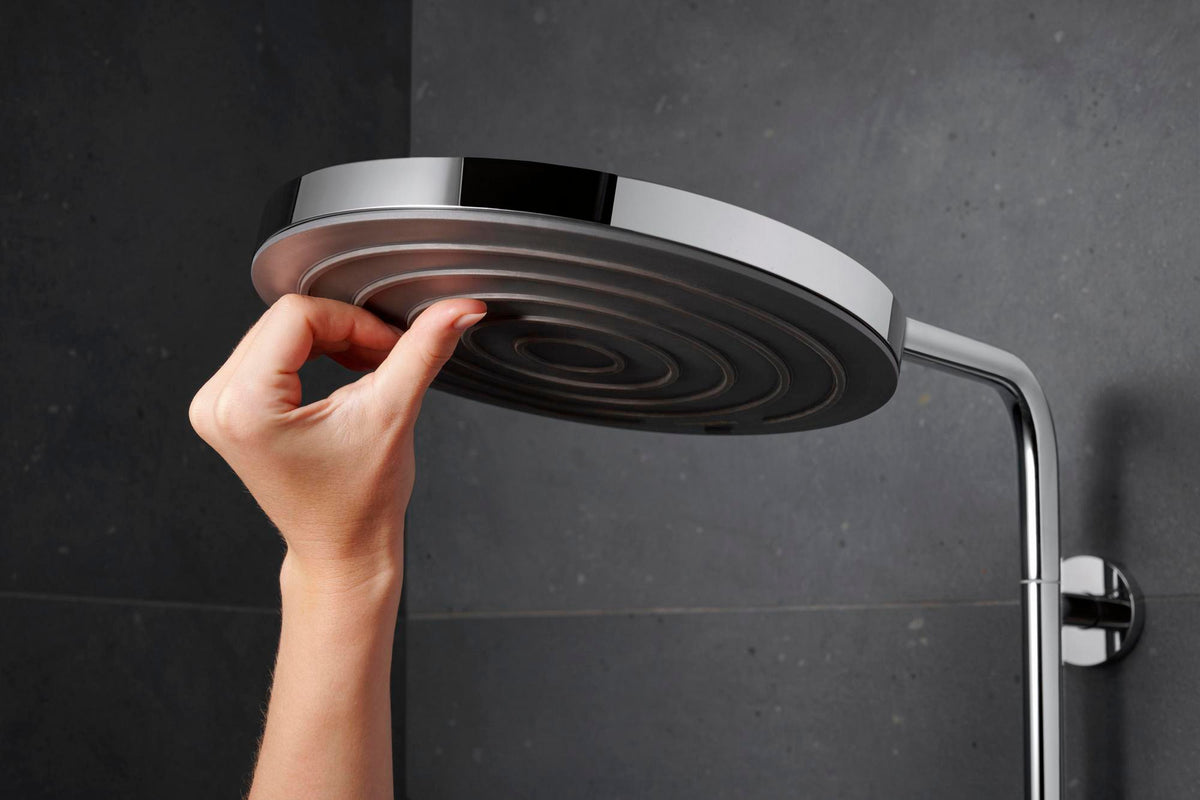 HANSGROHE Showerpipe Pulsify S Puro 1jet mit EcoSmart-Thermostat, chrom – 260 mm Kopfbrause